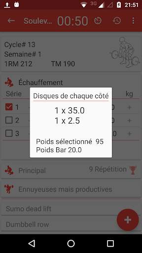 Wendler haltérophile 5/3/1 screenshot 3