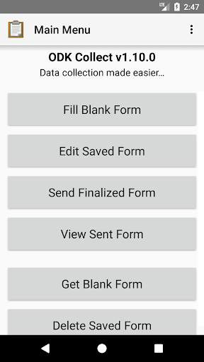 ODK Collect screenshot 1