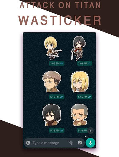 Attack On Titan (AOT) WASticker screenshot 5
