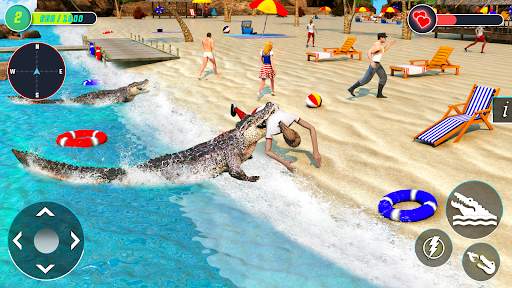 Angry Crocodile - Animal Games screenshot 4