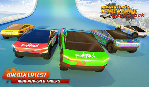 Ev Truck Stunt Race Car Games screenshot 7