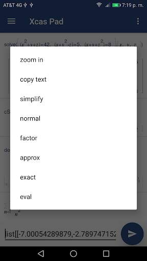 Xcas Pad screenshot 7