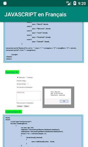 Javascript (Cours   Exercices  скриншот 5