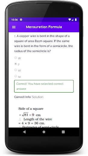 Mensuration Formula App screenshot 2