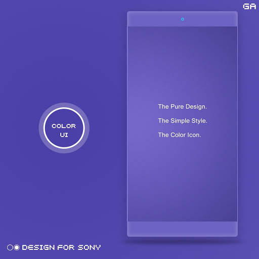 GA™ Theme | PURPLE - 🎨Design For SONY 1 تصوير الشاشة