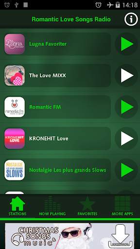 Romantic Love Songs Radio screenshot 1