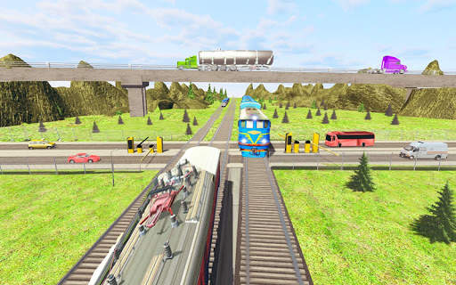 Train Racing Simulator 2019: New Train Games 3D screenshot 4
