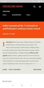 Cricbuzz Preditions-Cricscore скриншот 2