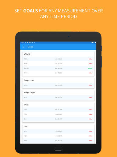 Body Measurement, Body Fat and Weight Loss Tracker screenshot 20