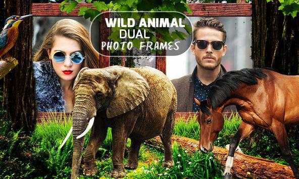 Wild Animal Dual Photo Frames screenshot 3
