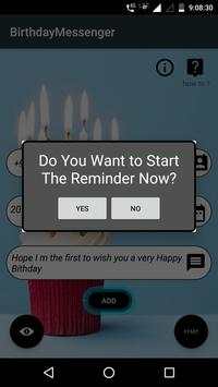 Birthday Messenger screenshot 2
