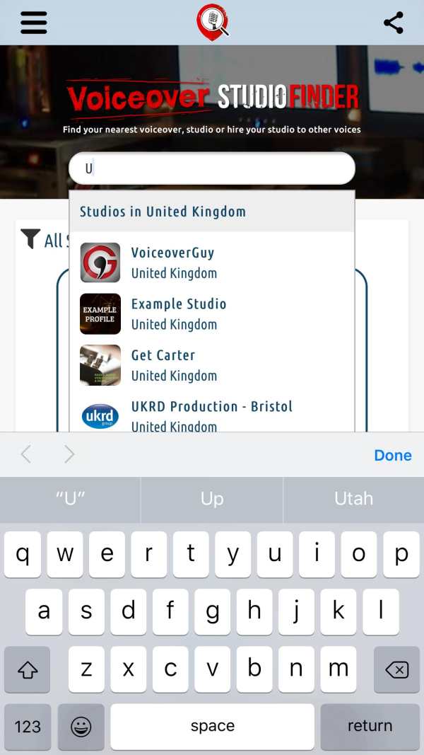 Voiceover Studio Finder screenshot 2