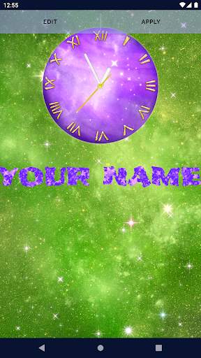 Space Clock Live Wallpaper screenshot 2