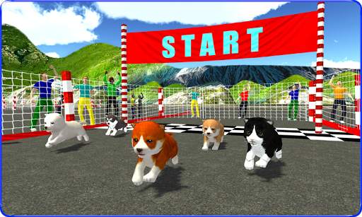 Cute Puppy Dog Racing Sim 2017 screenshot 1