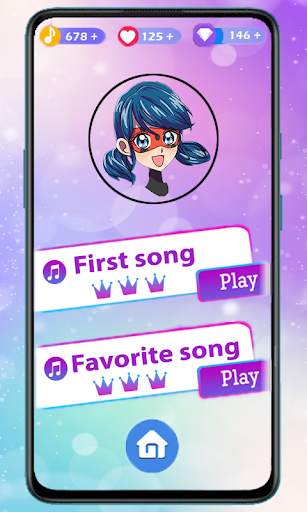 Piano Ladybug Noir Game screenshot 1