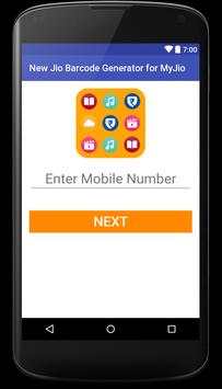 New Jio Barcode Generator for MyJio screenshot 1