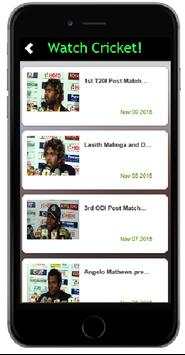 Watch Live Cricket Matches! screenshot 2