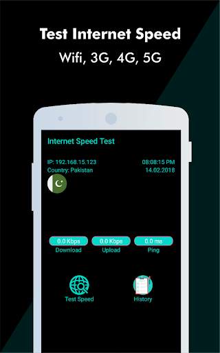 Internet Speed Meter - WiFi detector 4G-3G Test screenshot 1