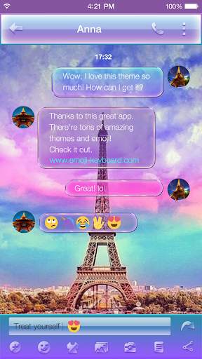 Rainbow Eiffel Tower - Emoji Keyboard screenshot 7