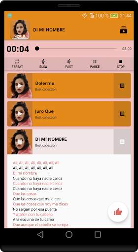 Rosalia 2020 Offline (Song Lyrics) screenshot 1