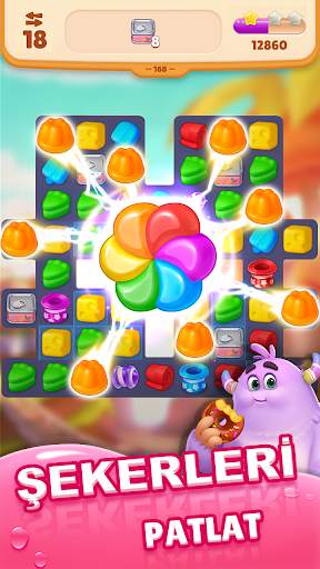 Sweet Crunch: 3'lü eşleştirm screenshot 1