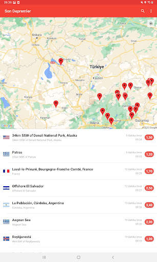Deprem Uyarılarım screenshot 9