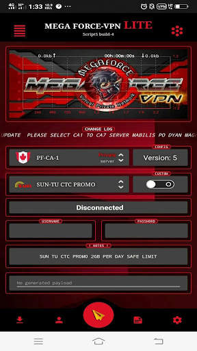 MEGA FORCE-VPN screenshot 1