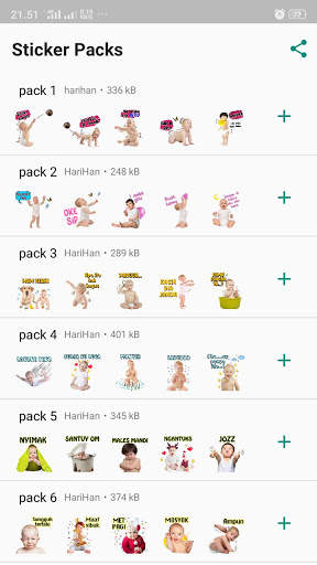 Stiker Bayi Lucu untuk WhatsApp screenshot 1