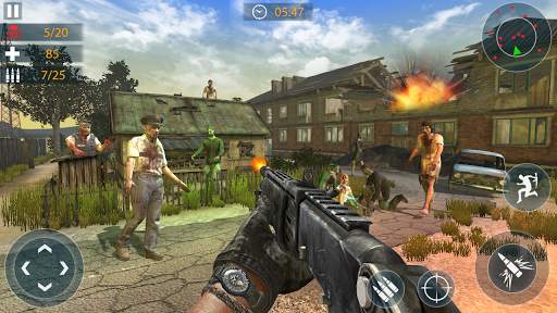 penembakan target serangan zombie screenshot 3