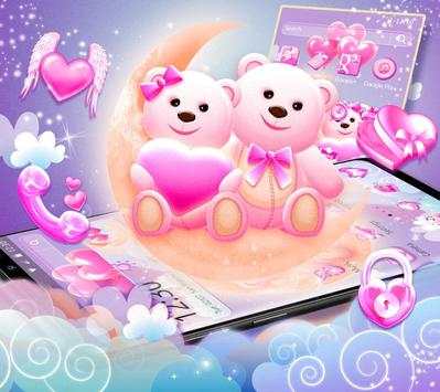 Cute Teddy Love Theme screenshot 1