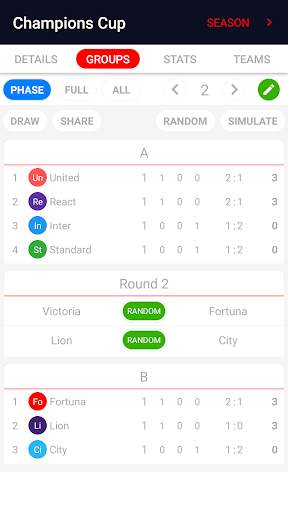 Tournament App 3 تصوير الشاشة