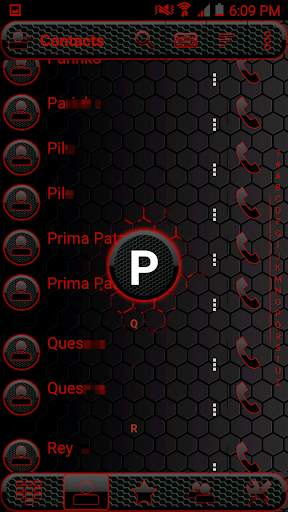 Theme Space Red RocketDial screenshot 2