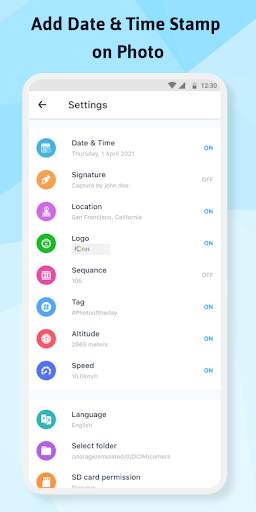 Timestamp camera: Add DateTime screenshot 3