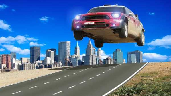Highway Traffic Car Stunt On Train screenshot 2