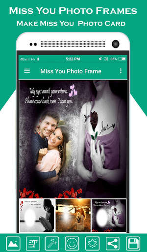 Miss You Photo Frame screenshot 1