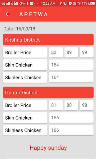 APFTWA(Daily Chicken Rates) screenshot 3