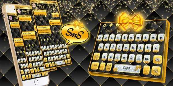 SMS Gold and Silver Bow Keyboard screenshot 6