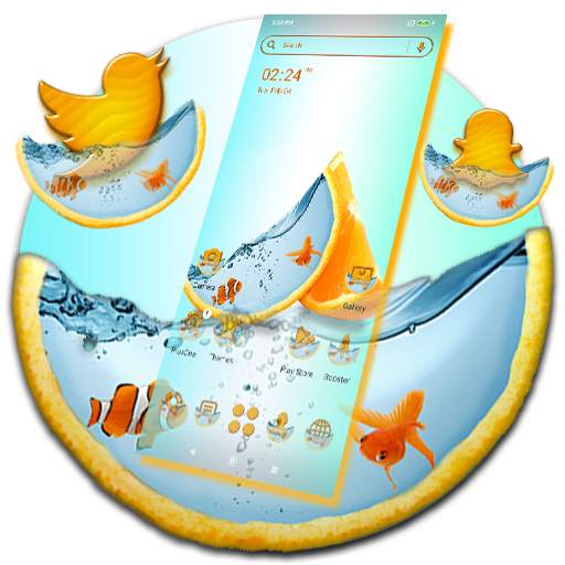 Lemon Fish Water Launcher Theme 1.0.3