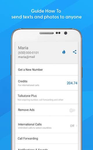 Tips Talkatone Texting&Calling screenshot 1