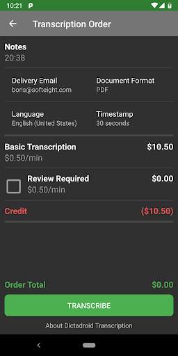 Dictadroid Lite - Voice Recorder screenshot 7