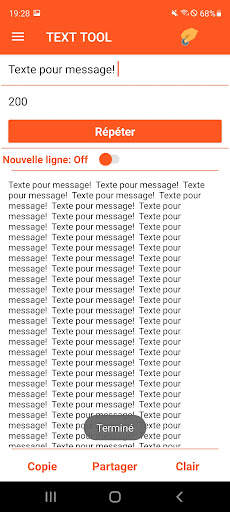 Répéteur de texte screenshot 2