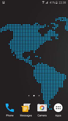 Black Map Live Wallpaper screenshot 2