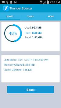 Thunder Booster Clean Speed up screenshot 3