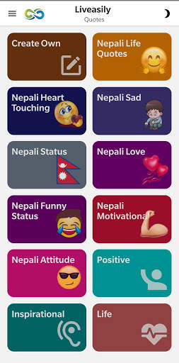 Liveasily Nepali Status and Quotes with Editor screenshot 1