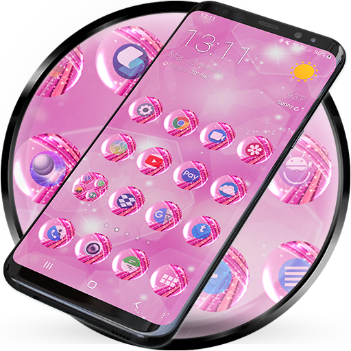 Launcher Theme - Sparkling Pink Glitter Icon Pack icon
