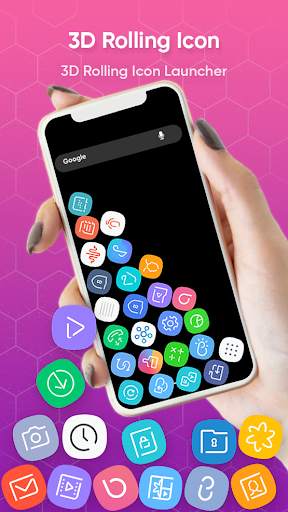 Rolling Icon Launcher 2020 screenshot 1