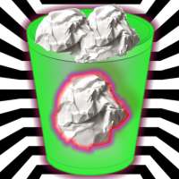 Paper Ball Tossing Flip Throwing to Bin Game icon