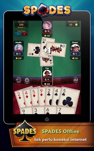 Spades - Game Kartu Offline Gratis screenshot 9