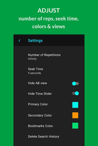 TubeLooper! AB Repeat & Bookmark YouTube videos screenshot 8