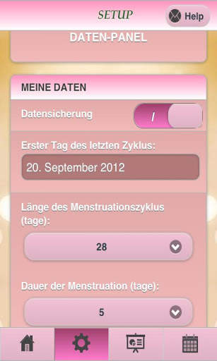 Menstruation Fruchtbarkeit  Lt screenshot 3